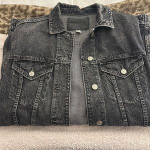 Black American Eagle jean jacket